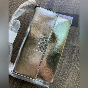 Nicole Miller Silver Purse